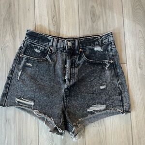 Wild Fable Charcoal Distressed Jean Shorts